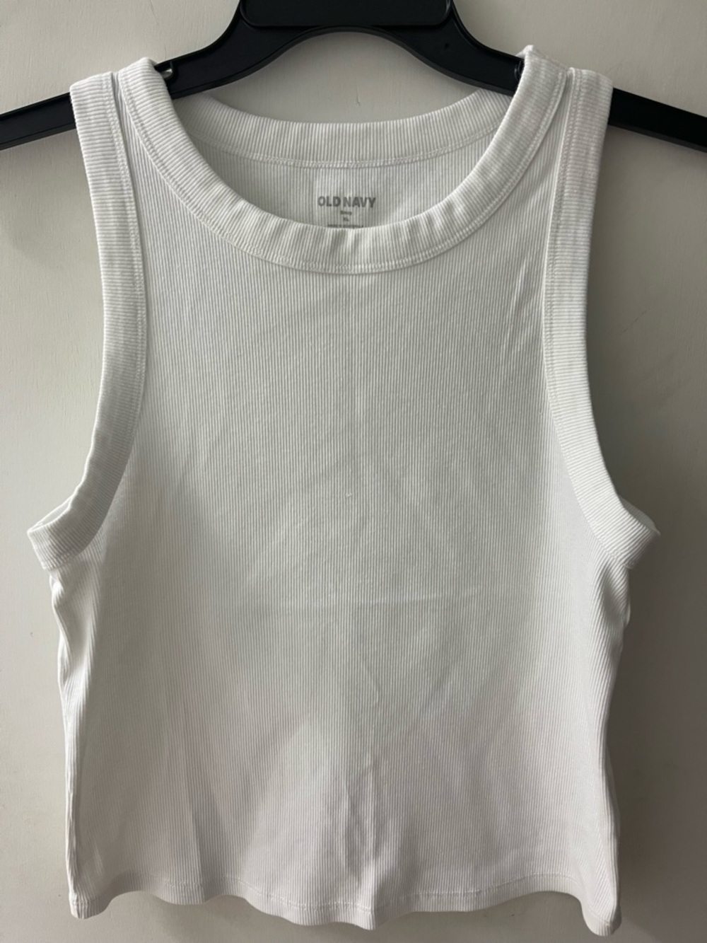 Old Navy Women's White Ribbed Tank Top